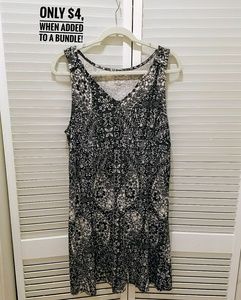 Sonoma B&W Paisley Sleeveless Dress